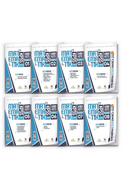 Karakutu Yayınları 2026 KPSS MATEMATİK Kara Kutu 8li Fasikül SETİ ÖSYM Çıkmış...