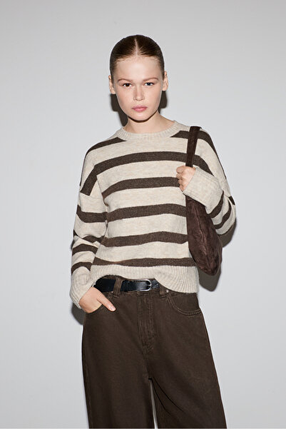 LEFTIES Dámský kulatý svetr s pěnovým efektem