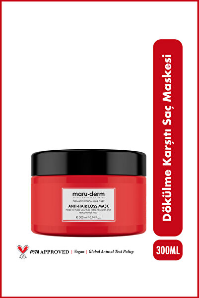 Maru.Derm Saç Maskesi | Saç Dökülme Karşıtı Saç Maskesi 300 ML | Tüm Saç Tipleri | Vegan