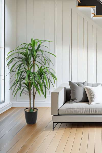 Yapay Çiçek Deposu Yapay Ağaç 5li Lüx Dracaena 145 cm Yeşil