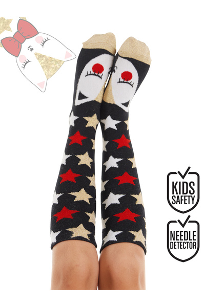 MSHB&G Glittery Cat Girl's Knee Socks