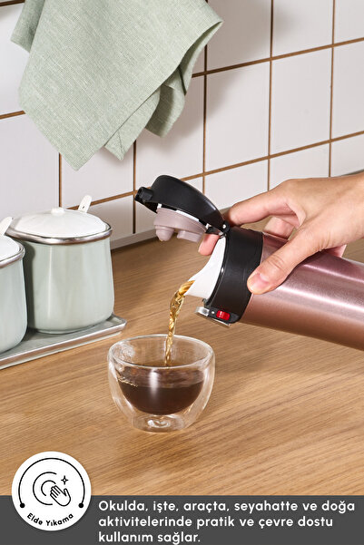 Karaca Rose Gold 350 ml Pluton Steel Leakproof Thermos