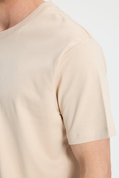 Tudors Unisex Relax Fit Pohodlný střih 100% bavlna Měkká textura Basic Crew Crew Stone Tričko