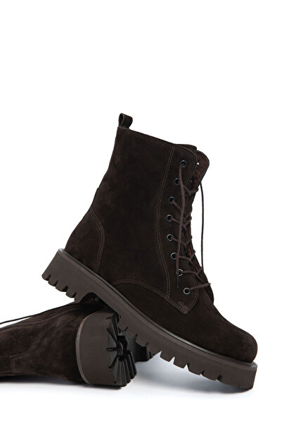 SOHO Brown Suede Genuine Leather Women's Boots & Booties 20021