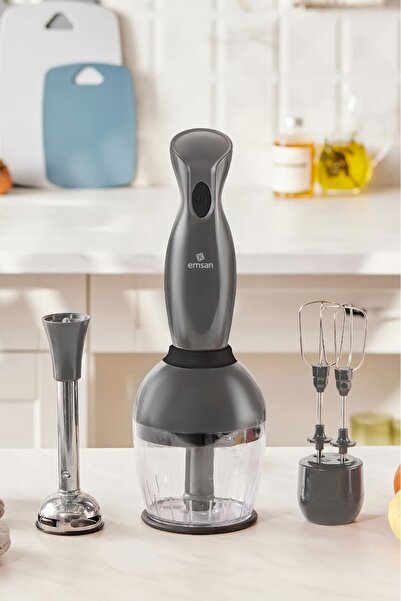 Emsan Profoodmix 3'lü Blender Set Space Gray 1000W