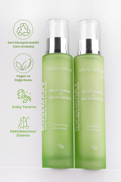 Bade Natural Biberiye Saç Dökülmesi Karşıtı Bakım Şampuanı & Biberiye Kolay Tarama Sütü