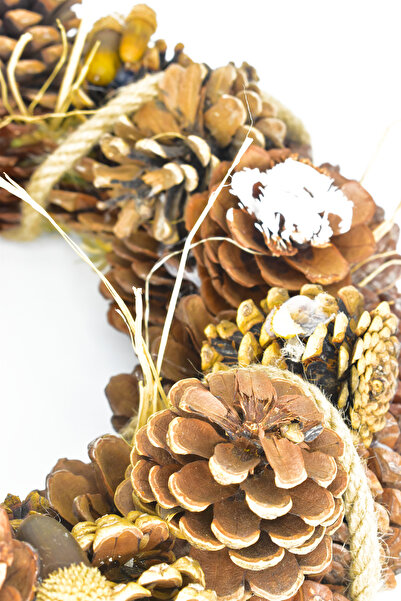 Waldern Christmas Door Ornament Door Wreath Natural Door Ornament Christmas Decoration