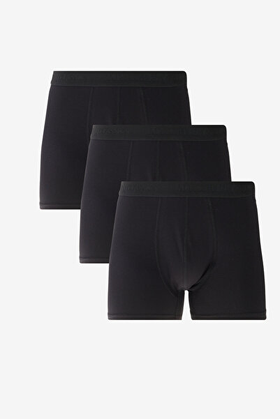 ALTINYILDIZ CLASSICS Men's Premium Cotton Black 3-Pack Stretch Boxer (Groom's Trunk) Dowry Set