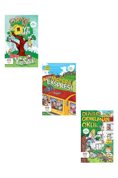 Cezve Çocuk Tuğba Coşkuner Yeşil Kafalar Serisi 3 Kitap (Ormanı Yemek Yasak +...