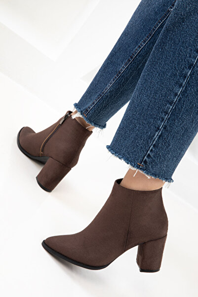 SOHO Brown Suede Women's Boots & Booties 17518