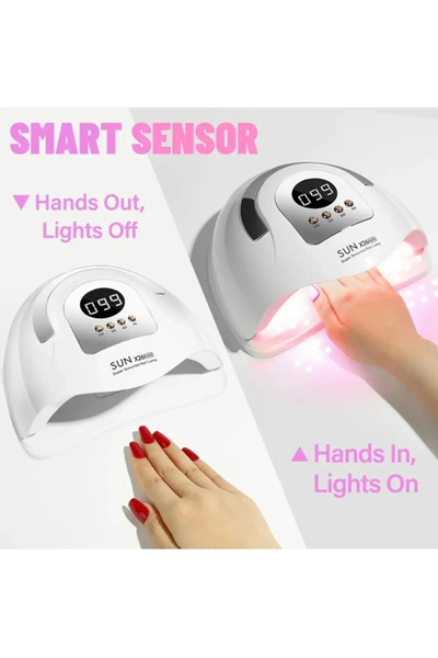 SUN X26 UV LED TIRNAK KURUTUCU 380 W 81 UV LED PROTEZ TIRNAK KALICI OJE KURUTMA MAKİNESİ