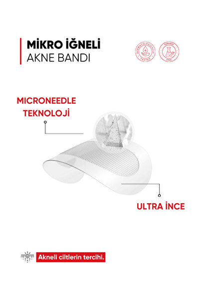 mia klinika Leke Karşıtı Mikro İğne Teknolojili Akne Bandı