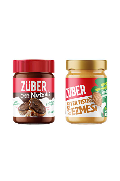 Züber Nutzilla Fındık Kreması + %100 Fıstık Ezmesi (Kış Temalı Özel Seri-Sını...