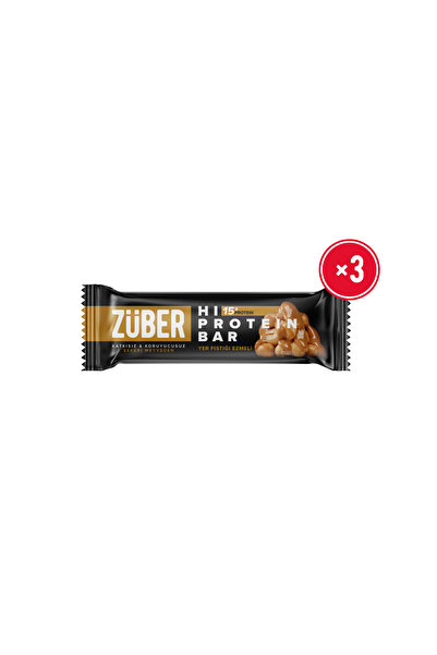 Züber 45g High Protein Peanut Butter Bar - X 3 Pieces