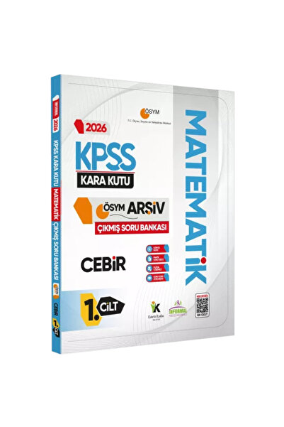 Karakutu Yayınları 2026 KPSS MATEMATİK Kara Kutusu 1.Cilt CEBİR ÖSYM Çıkmış S...