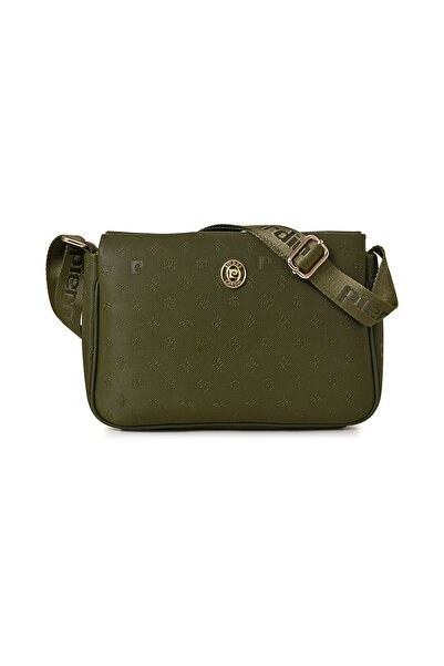Pierre Cardin Dark Green Print Women's Crossbody Bag 05Po22Y1550