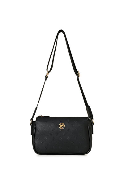 Pierre Cardin Black Print Women's Crossbody Bag 05Po22Y1539