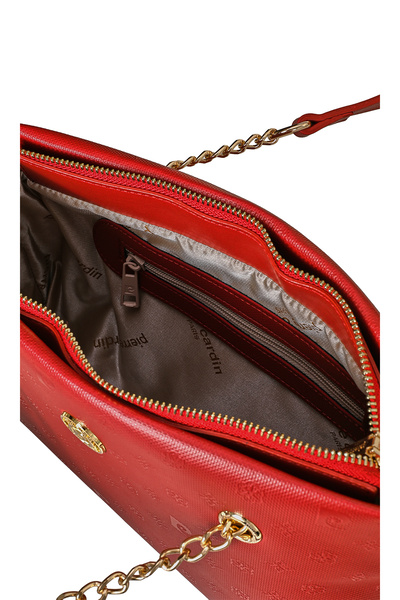 Pierre Cardin Rote Print-Umhängetasche für Damen 05PO22Y1561