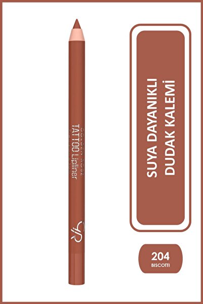 Golden Rose Tattoo Lipliner No: 204 Biscotti - Suya Dayanıklı Uzun Süre Kalıc...