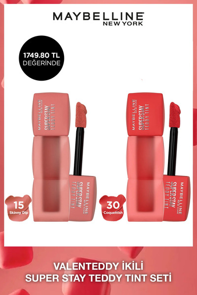 Maybelline New York Super Stay Teddy Tint Uzun Süre Kalıcı Likit Mat Tint 15 ...