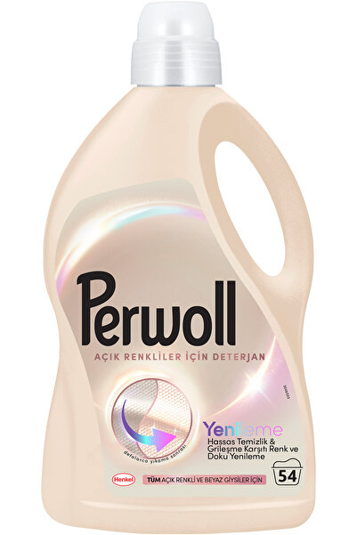 Perwoll Açık Renkliler ve Beyazlar Hassas Bakım Sıvı Çamaşır Deterjanı 2970 ml (54 Yıkama)