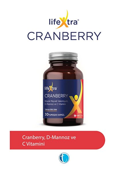 Tab İlaç Lifextra Cranberry 30 Yumuşak Kapsül D-Mannoz