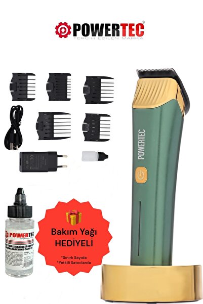 POWERTEC TR-9700 Profesyonel Usb Şarjlı Saç Sakal Tıraş Makinesi