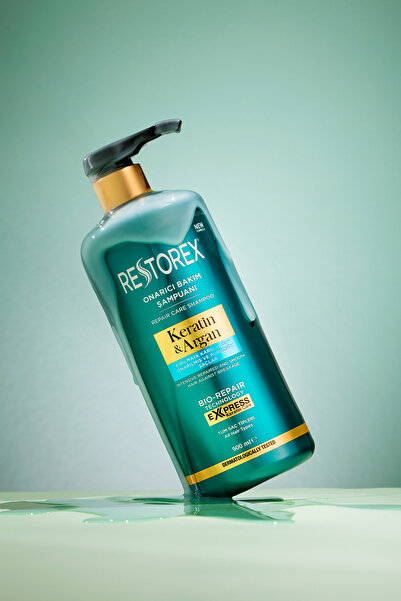 Restorex Keratin & Argan Onarıcı Saç Bakım Şampuanı 900 Ml - Yıpranmış Ve Hasar Görmüş Saçlar