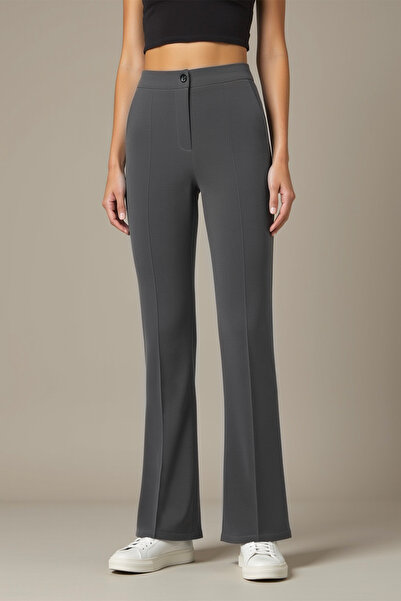 DARK SEER Ds Lina Smoked Spanish Leggings Trousers Comfortable Cut, High Waist, Shaping / Sculpting and Flexible