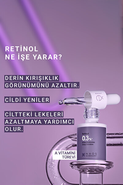 Etat Pur Pure Active Retinol %0,3 Derin Kırışıklık, Sarkma ve Yaşlanma Karşıtı Konsantre Bakım Serumu 15 ML