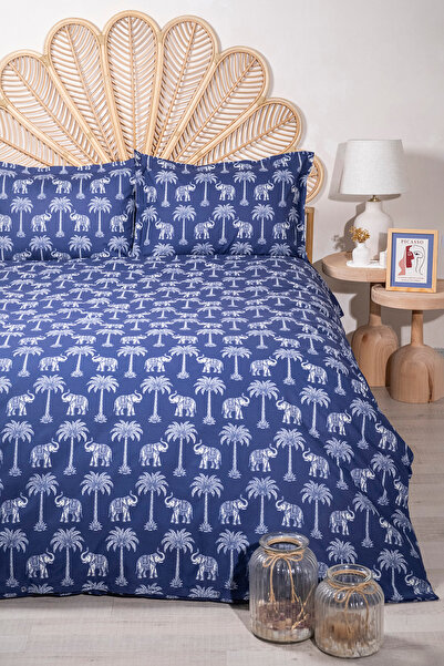 TRENDYOLMİLLA HOME Doppelbett-Bettbezug-Set mit Glücksmotiv TPHAW26CKN00028