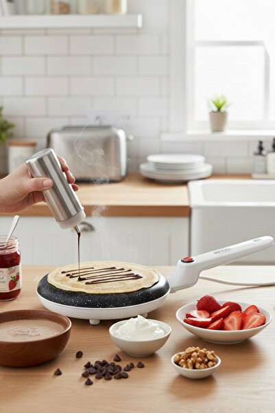 Sinbo Sp-5208 Crepe Maker and Pancake Machine 650 W 20 cm Silver 2 C / F 50