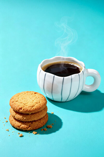 TRENDYOLMİLLA HOME Единична керамична чаша, ивици TPHAW26UP00006