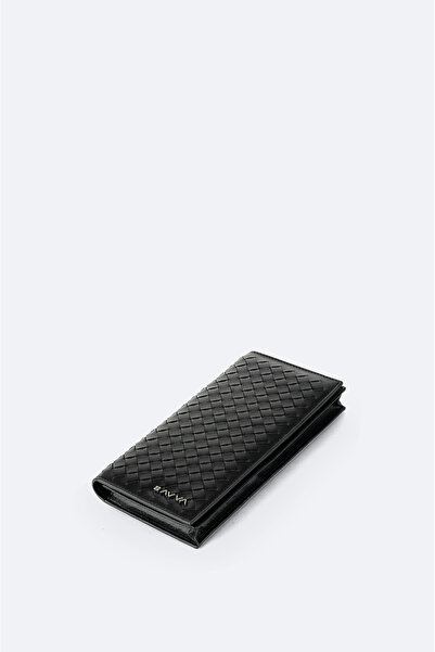 Avva Men's Black Textured Wallet B009572
