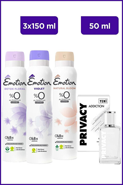 Privacy Woman Addiction Edt 50 Ml Kadın Parfüm & Emotion Floral,Violet,Natura...