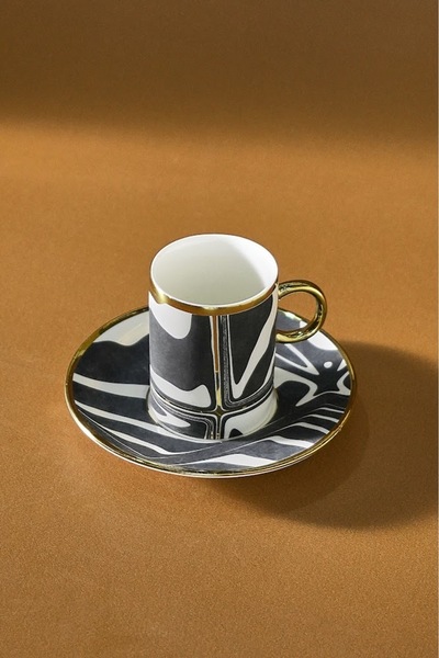 Karaca Φλιτζάνι καφέ Tales για 6 άτομα χρυσό