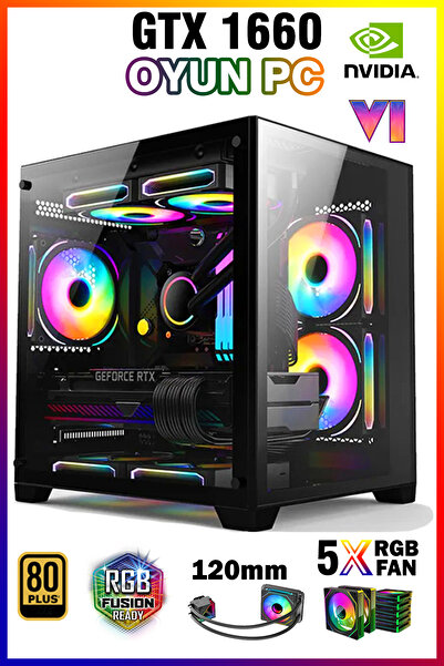 Zeiron Colder X22 Ryzen 5 5500 16gb 512gb M.2 Ssd Gtx1660s Sıvı Soğutmalı Oyu...