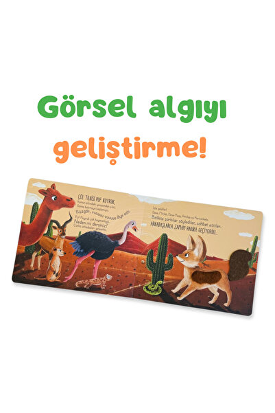 Sincap Kitap İlk Dokun Hisset Kitabım Çöle Dokun | Dokun-Hisset, Duyusal Gelişim ve Dikkat 0-3 Yaş