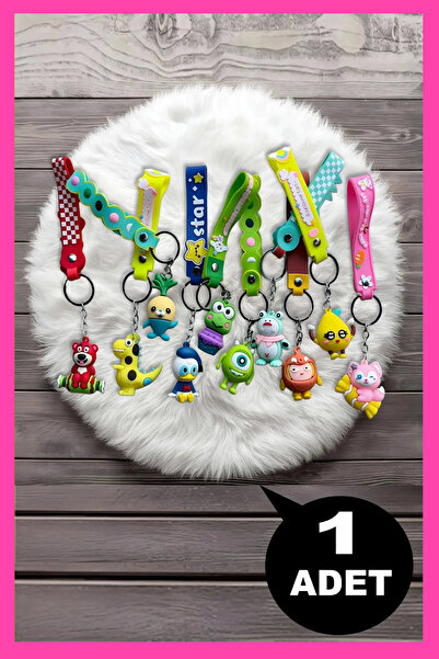 Hyd 1 Adet Oyuncak Silikon Karakter Figür Anahtarlık Çanta Aksesuarı Karne Hediyesi Doğum Günü Hediyesi
