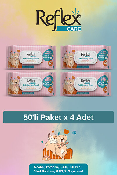 Reflex Evcil Hayvan Temizleme Mendili 4 Adet