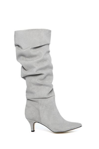 SOHO Gray Suede Women's Boots 17546