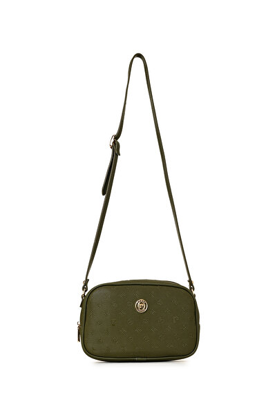 Pierre Cardin Dunkelgrüne Print-Umhängetasche für Damen 05PO22Y1538