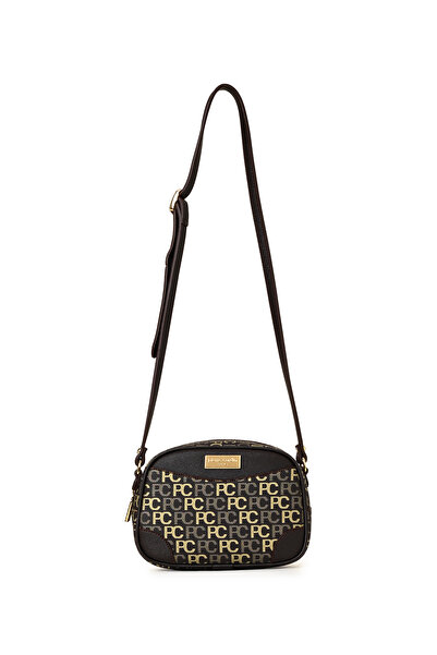 Pierre Cardin Coffee Tramlı Alphabet Women's Crossbody Bag 05Po22Y1534