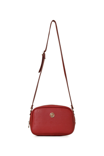 Pierre Cardin Rote Print-Umhängetasche für Damen 05PO22Y1538