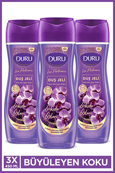 Duru Lux Perfumes Orkide Vegan Duş Jeli 3x450ml
