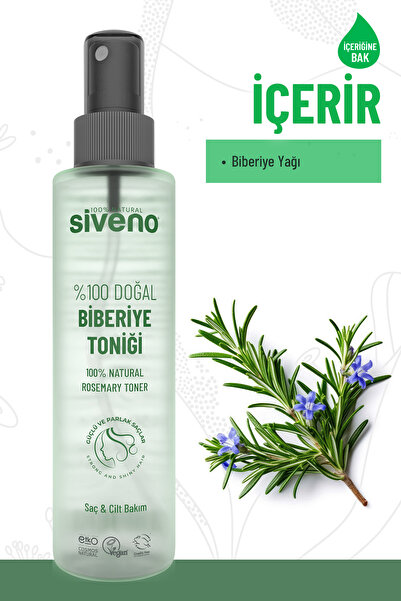 Siveno %100 Doğal Biberiye Suyu Saç Dökülmesi Karşıtı ve Hızlı Saç Uzatma Etkili Saç Toniği 150 ml