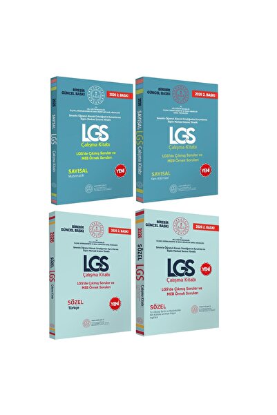 Karakutu Yayınları 2026 8.Sınıf LGS Çıkmış ve MEB Örnek Soruları Sözel ve Sayısal Çalışma Soru Bankası 4lü SET GÜNCEL