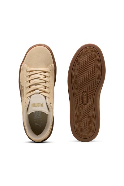 Puma Smash Platform V3 Sd Kadın Krem Spor Ayakkabı