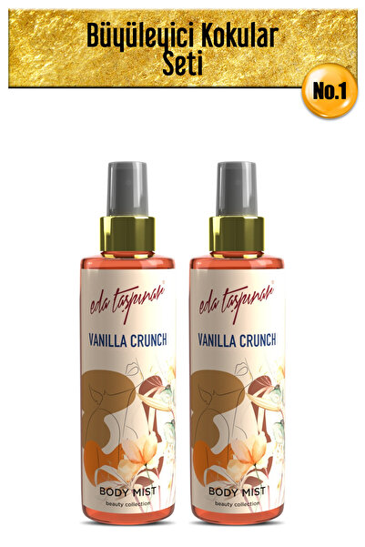 Eda Taşpınar Vanilla Crunch Vanilya Body Mist, Madagaskar’ın Eşsiz Kokusu, Baştan Çıkarıcı,2 Adet* 200 ml