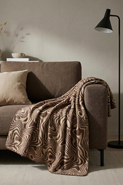 TRENDYOLMİLLA HOME Brown Textured Tv Blanket 130X170Cm Tphaw26Tb00007